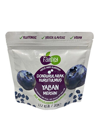 FairDry Yaban Mersini, Freeze Dried, Dondurularak Kurutulmuş, Meyve Kurusu, Katkısız, Meyve Cipsi