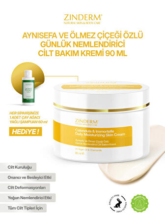 Aynısefa Yağı ve Ölmez Çiçeği Özlü Günlük Nemlendirici Cilt Bakım Kremi 90 ml