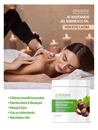 Biberli Balsam Masaj Jeli Kremi 500 ml ve At Kestanesi Balsam Masaj Jeli Kremi 500 ml