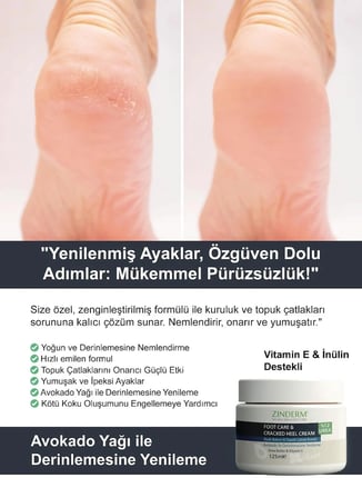 Ayak ve Topuk Çatlak Bakım Kremi 125ML