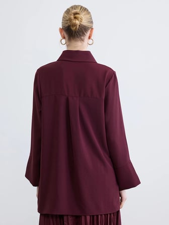 LCW STUDIO Bordo Oversize Kadın Tunik