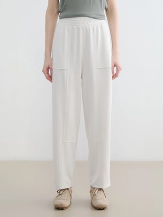 LCW Modest Bej Beli Lastikli Soft Touch Kadın Eşofman Altı
