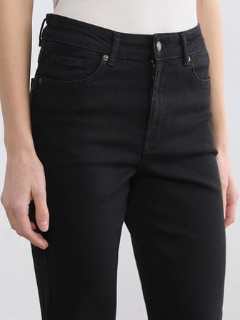 LCW Jeans Siyah Flare Kadın Jean Pantolon