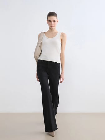 LCW Jeans Siyah Flare Kadın Jean Pantolon