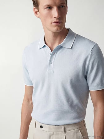SOUTHBLUE Mavi Polo Yaka Erkek Tişört