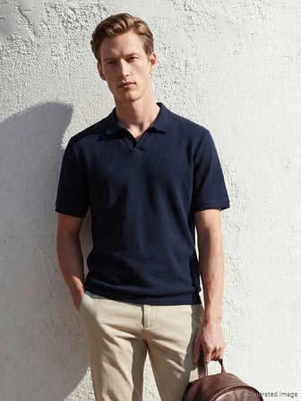 SOUTHBLUE Lacivert Polo Yaka Erkek Tişört