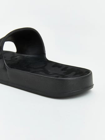 LCW STEPS Siyah Desenli Erkek Terlik