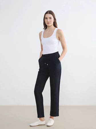 LCW EVERYDAY Lacivert Beli Lastikli Kadın Pantolon