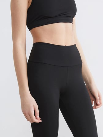KOOR SPORT Siyah Yüksek Bel Kadın Spor Tayt