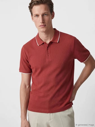 SOUTHBLUE Kırmızı Polo Yaka Erkek Tişört
