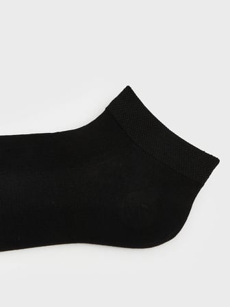 LCW ACCESSORIES Siyah Erkek Bambu Patik Çorap 5'li