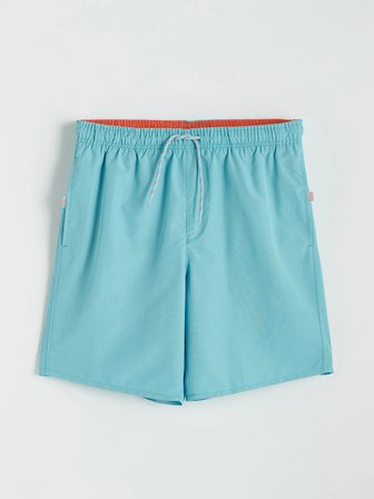 LCW SWIMWEAR Mavi Diz Hizası Boy Erkek Deniz Şortu