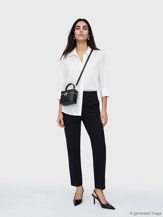 LCW ACCESSORIES Siyah Deri Görünümlü Kadın Omuz Çantası