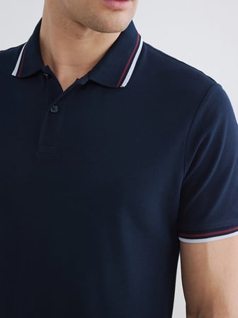 LCWAIKIKI Classic Lacivert Polo Yaka Pike Erkek Tişört