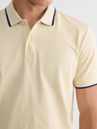 LCWAIKIKI Classic Bej Polo Yaka Pike Erkek Tişört
