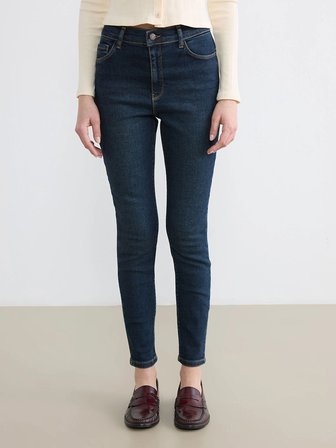 LCW Jeans İndigo Yüksek Bel Süper Skinny Fit Kadın Jean Pantolon