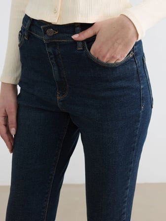 LCW Jeans İndigo Yüksek Bel Süper Skinny Fit Kadın Jean Pantolon