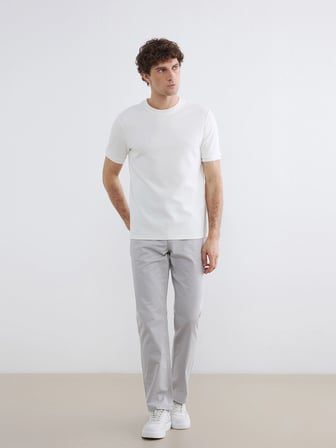 LCWAIKIKI Classic Gri Regular Fit Gabardin Erkek Chino Pantolon