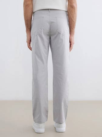 LCWAIKIKI Classic Gri Regular Fit Gabardin Erkek Chino Pantolon