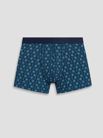 LC WAIKIKI Mavi Pamuklu Esnek Erkek Boxer 3'lü