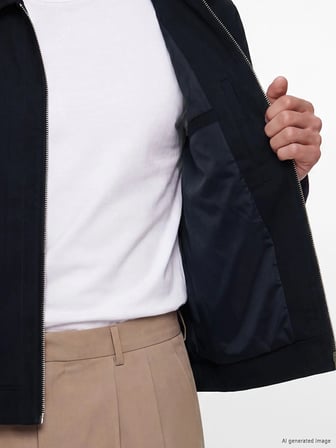 LCW Vision Lacivert Regular Fit Gömlek Yaka Erkek Ceket
