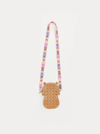 LCW ACCESSORIES Kahverengi Hayvan Figürlü Kız Çocuk Omuz Çantası