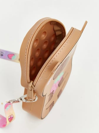 LCW ACCESSORIES Kahverengi Hayvan Figürlü Kız Çocuk Omuz Çantası