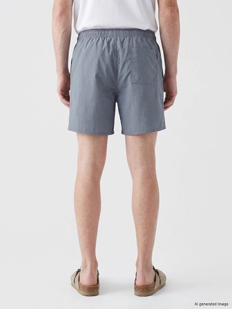 LCW SWIMWEAR Gri Kısa Boy Baskılı Erkek Deniz Şortu