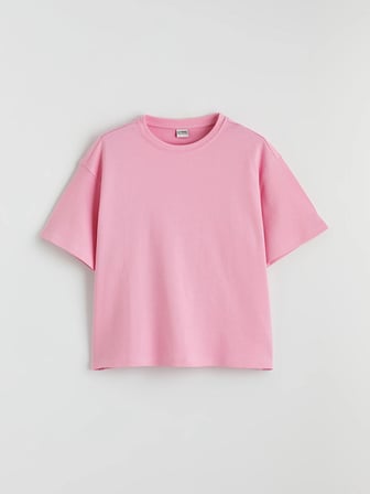 LCW Kids Pembe Bisiklet Yaka Kız Çocuk Tişört Ve Eşofman Altı