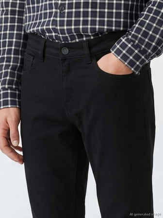 LCW Jeans Siyah 760 Slim Fit Erkek Jean Pantolon