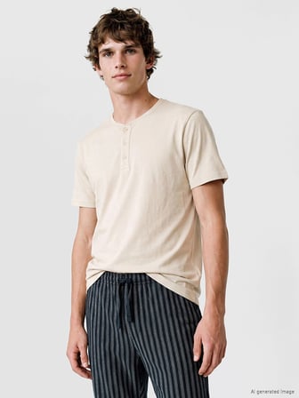 LC WAIKIKI Bej Erkek Ekstra Yumuşak Pijama Takımı
