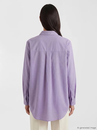 LCW EVERYDAY Lila Regular Fit Kadın Gömlek Tunik