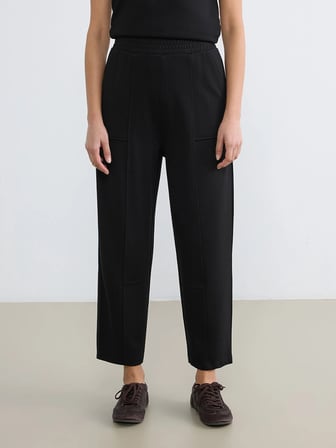 LCW Modest Siyah Beli Lastikli Soft Touch Kadın Eşofman Altı