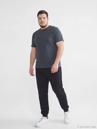 XSIDE ACTIVE Siyah Standart Kalıp Erkek Jogger Eşofman Altı