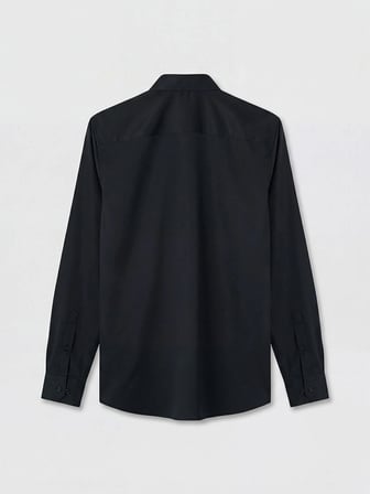 LCW BUSINESS Siyah Slim Fit Armürlü Erkek Gömlek