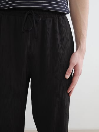 XSIDE Siyah Baggy Fit Erkek Pantolon