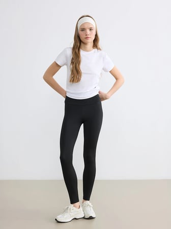 KOOR SPORT Siyah Yüksek Bel Kadın Spor Tayt