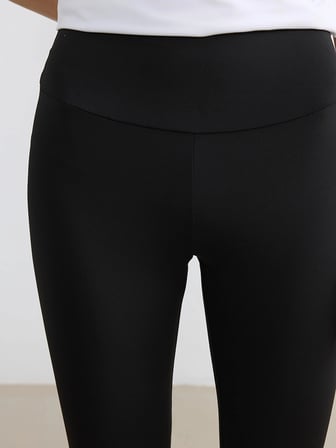 KOOR SPORT Siyah Yüksek Bel Kadın Spor Tayt