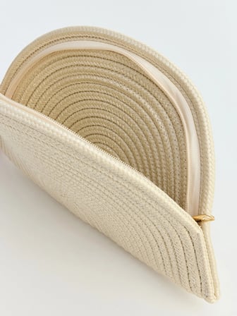 LCW ACCESSORIES Beyaz Hasır Kadın Omuz Çantası