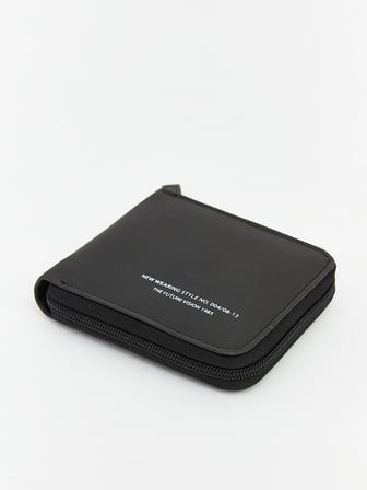 LCW ACCESSORIES Siyah Deri Görünümlü Erkek Cüzdan