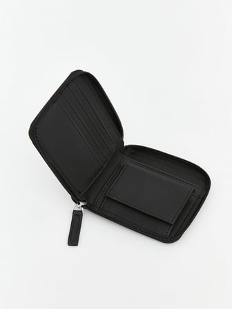 LCW ACCESSORIES Siyah Deri Görünümlü Erkek Cüzdan