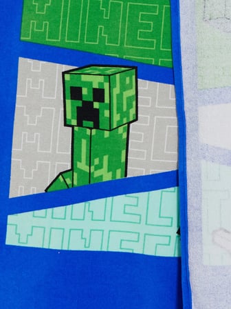 LCW ACCESSORIES Mavi Minecraft Baskılı Pamuklu Erkek Çocuk Plaj Havlusu 70x150 cm