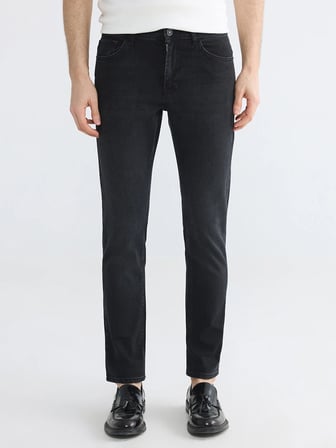 LCW Jeans Siyah 750 Slim Fit Erkek Jean Pantolon