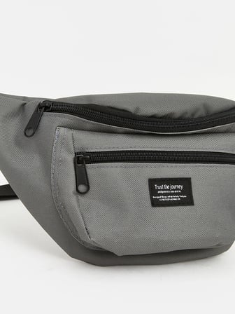 LCW ACCESSORIES Gri Çift Fermuarlı Erkek Bel Çantası