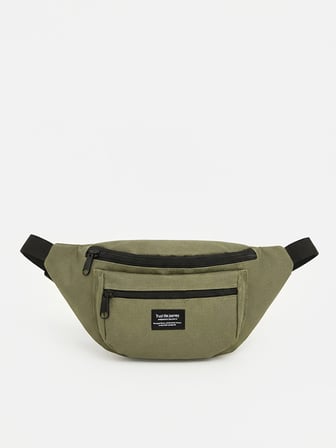 LCW ACCESSORIES Haki Çift Fermuarlı Erkek Bel Çantası
