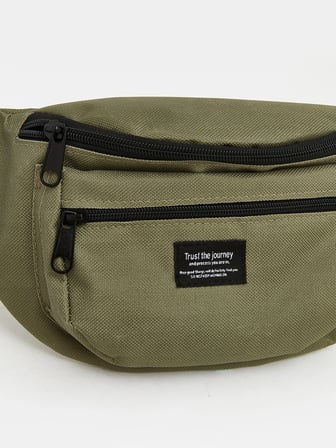 LCW ACCESSORIES Haki Çift Fermuarlı Erkek Bel Çantası