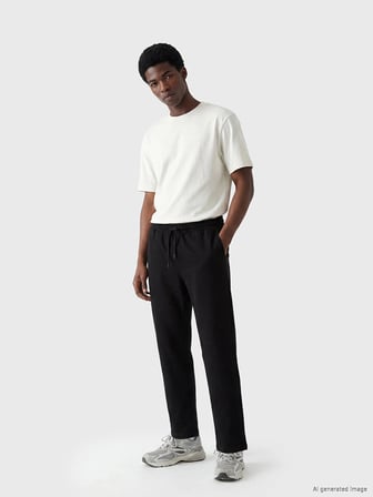 XSIDE Siyah Regular Fit Erkek Eşofman Altı