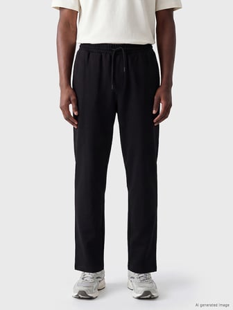XSIDE Siyah Regular Fit Erkek Eşofman Altı