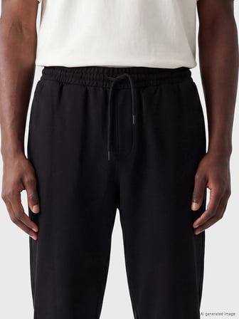 XSIDE Siyah Regular Fit Erkek Eşofman Altı