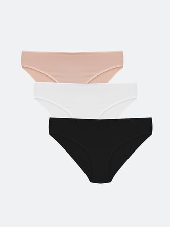 LCW DREAM Pembe Düz Bikini Külot 3'lü